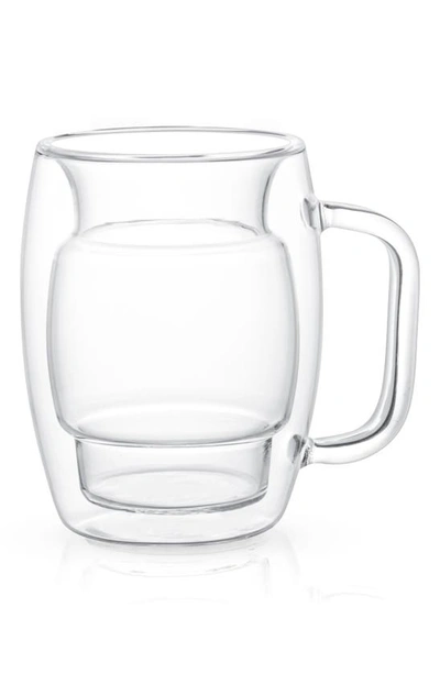 Joyjolt Cadus Double Wall Tea Glass In Clear