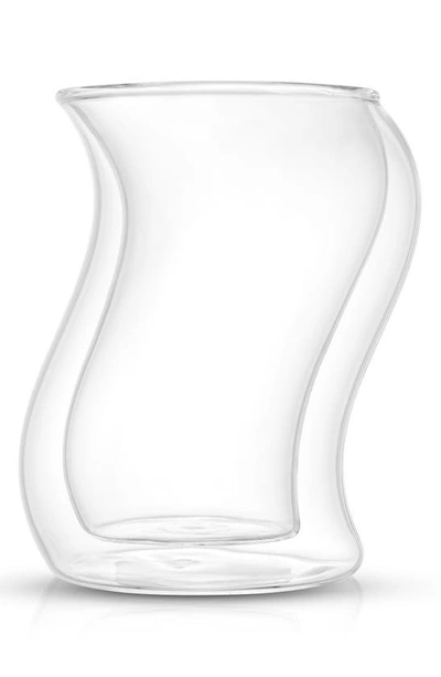 Joyjolt Pivot Double Wall Coffee Glass In Clear