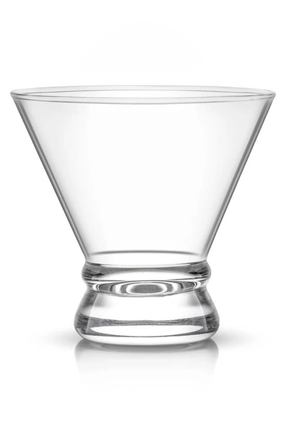 Joyjolt Afina Crystal Stemless Martini Glass In Clear