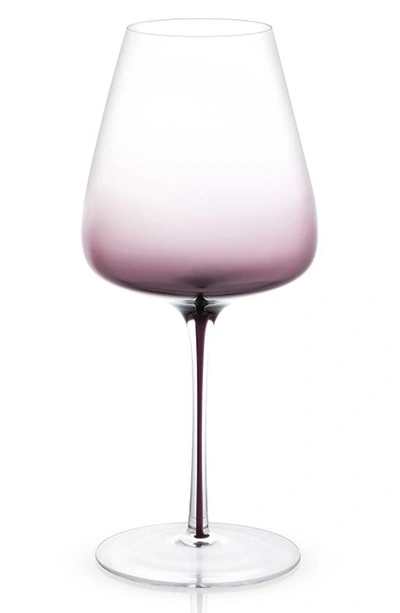 Joyjolt Black Swan Crystal Wine Glass In Clear