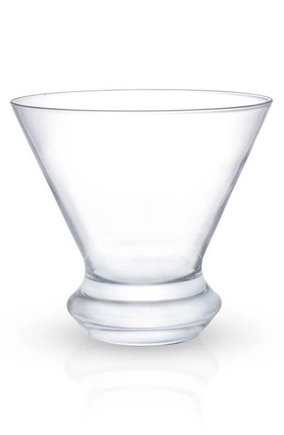 Joyjolt Cosmos Crystal Martini Glass In Clear
