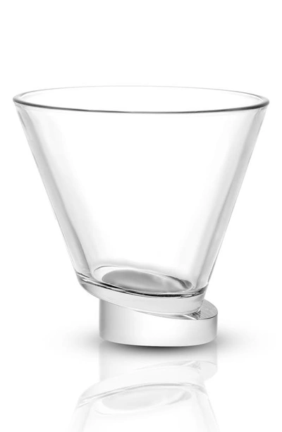 Joyjolt Aqua Vitae Round Off Base Martini Glass In Clear