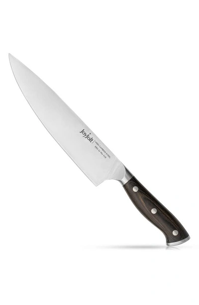 Joyjolt 8" Stainless Steel Chef Knife In Silver/ Black