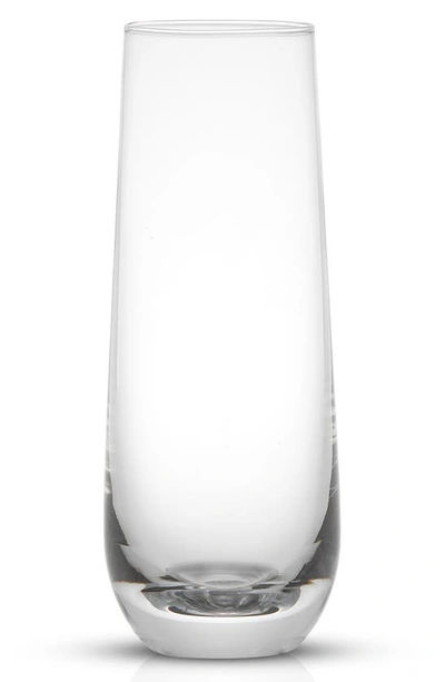 Joyjolt Milo Crystal Stemless Champagne Glass In Clear