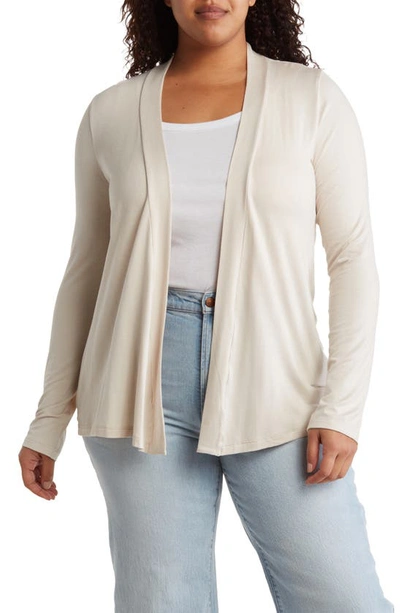 Renee C Jersey Cardigan In Oyster