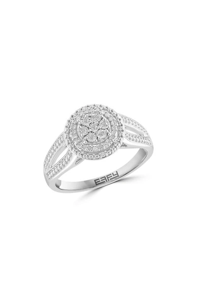 Effy Sterling Silver Diamond Ring