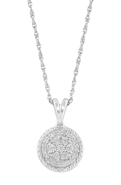 Effy Sterling Silver & Diamond Pendant Necklace