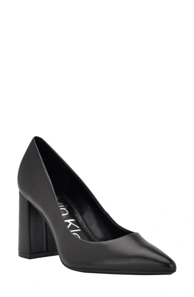 Calvin Klein Jasmine Pointed Toe Pump In Black 001