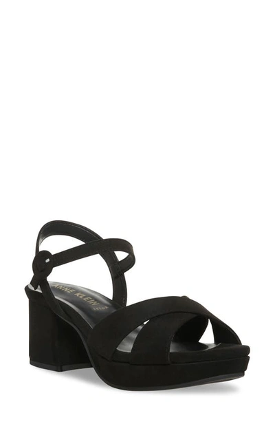 Anne Klein Peltz Platform Sandal In Black