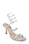 Jewel Badgley Mischka Reina Sandal In Silver