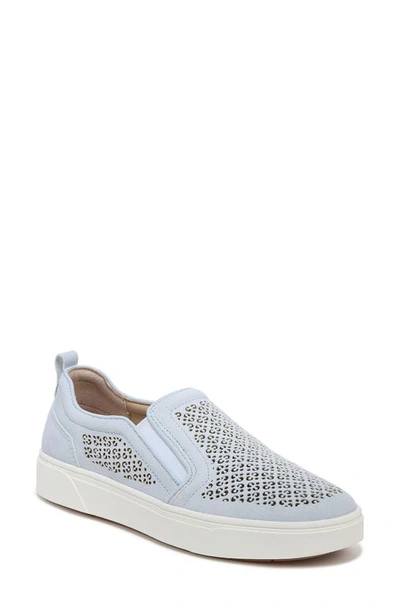Vionic Kimmie Perforated Suede Slip-on Sneaker In White