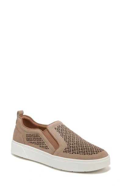 Vionic Kimmie Perforated Suede Slip-on Trainer In Multi