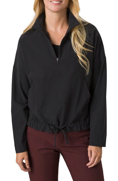 Prana Railay Half Zip Pullover In Black