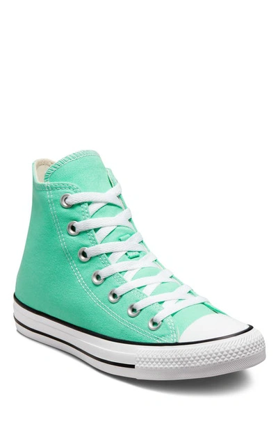 Converse Chuck Taylor All Star Hi A03796f Sneaker Unisex Teal Skate Shoes Nr9297 In Cyber Teal/ White/ Black