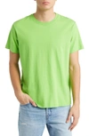 Frame Logo Cotton T-shirt In Neon Green