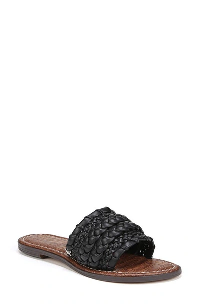 Sam Edelman Braided Slide Sandal In Black