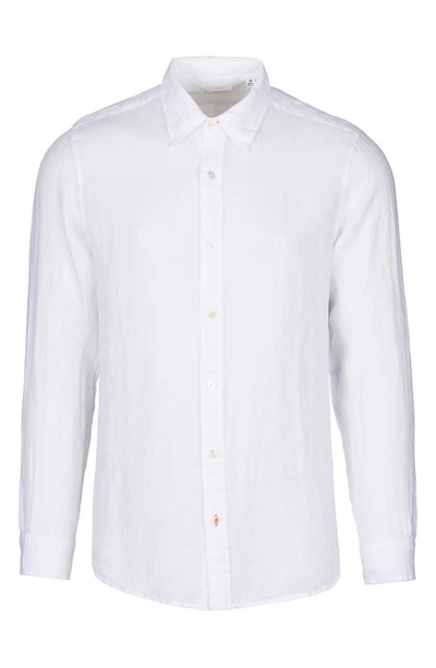 Swims Amalfi Linen Button-up Shirt In White