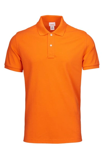 Swims Sunnmore Solid Piqué Polo In  Orange