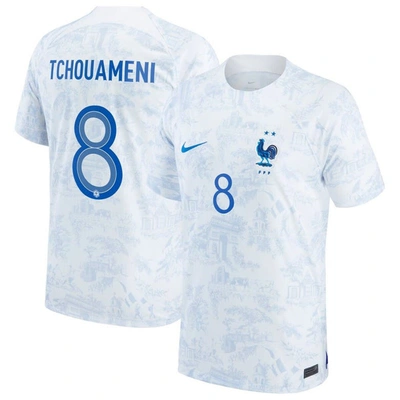 Nike Aurélien Tchouaméni White France National Team 2022/23 Replica Away Jersey