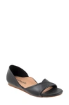 Softwalk Cypress Open Toe Flat In Black