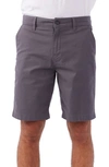 O'neill Jay Stretch Flat Front Bermuda Shorts In Graphite