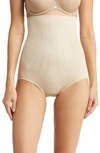 Miraclesuit Fit Sense High Waist Shaper Briefs In Warm Beige