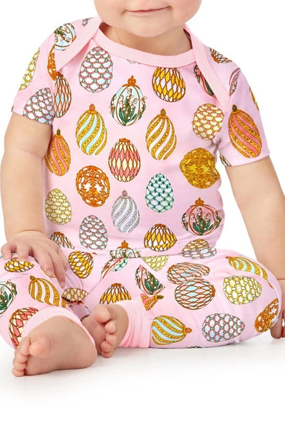 Bedhead Pajamas Babies' Boo Boo Fitted Two-piece Organic Cotton Jersey Pajamas In Egg Hunt