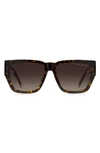 Marc Jacobs 57mm Gradient Square Sunglasses In Havana Brown Gradient