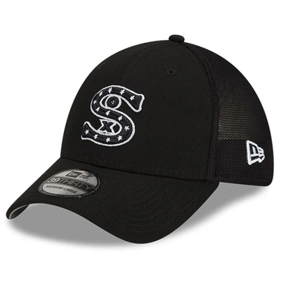 New Era Black Chicago White Sox 2022 Batting Practice 39thirty Flex Hat