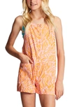 Billabong Kids' Wave Watch Jr Romper In Bright Nectar