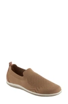 David Tate Gossip Slip-on Sneaker In Nude Fabric