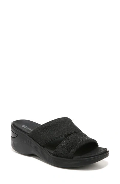 Bzees Dynasty Bright Wedge Sandal In Black