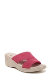 Bzees Dynasty Bright Wedge Sandal In Pink