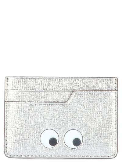 Anya Hindmarch Eyes Card Holder In Silver