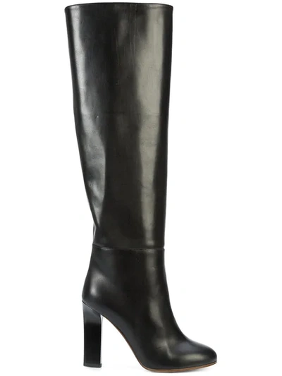 Victoria Beckham Knee High Boots In Black