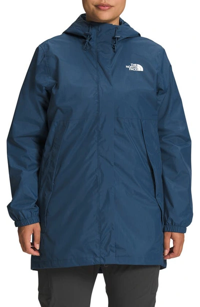 The North Face Antora Waterproof Jacket In Shady Blue