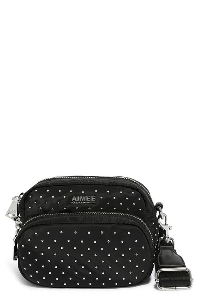 Aimee Kestenberg Not Your Basic Mama Convertible Crossbody In Black Micro Stud