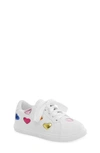 Kurt Geiger Kids' Mini Lane Love Sneaker In White/ White