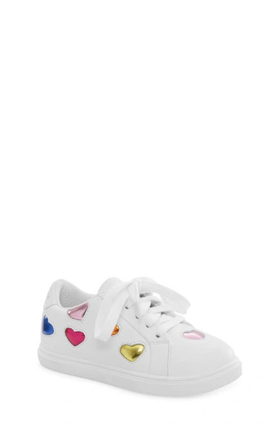 Kurt Geiger Kids' Mini Lane Love Sneaker In White/ White