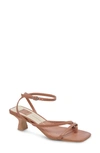 Dolce Vita Baylor Ankle Strap Sandal In Caramel Leather