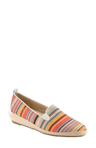 David Tate Sangria Woven Espadrille Flat In Bright Multi