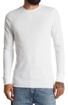 Abound Crew Neck Long Sleeve Thermal Top In White