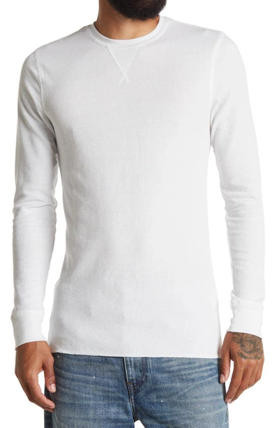 Abound Crew Neck Long Sleeve Thermal Top In White