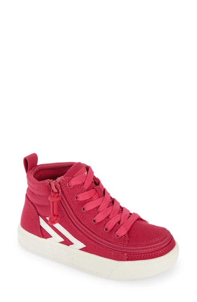 Billy Footwear Kids' Billy Cs High Top Trainer In Fuschia/ White