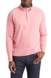 Peter Millar Crown Crafted Stealth Performance Quarter Zip Pullover In Red Pear