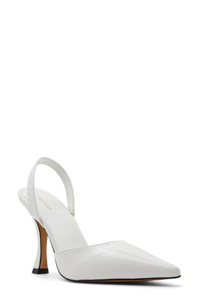 Aldo Zuella Slingback Pump In White