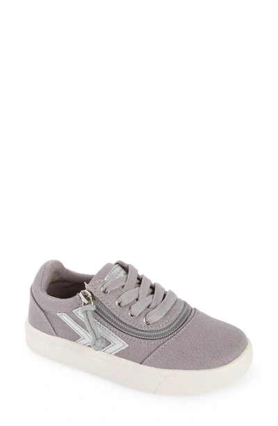 Billy Footwear Kids' Billy Cs Low Sneaker In Grey Silver