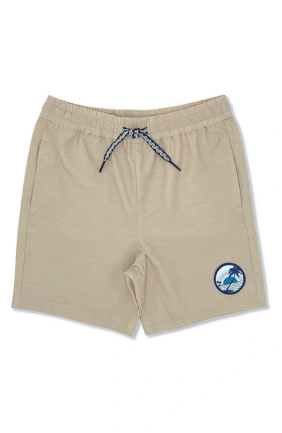 Feather 4 Arrow Kids' Seafarer Hybrid Shorts In Toasted Almond