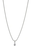 Nadri Brunch Twisted Rope Chain Necklace In Rhodium