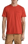 Rag & Bone Miles Organic Cotton Pocket T-shirt In Red